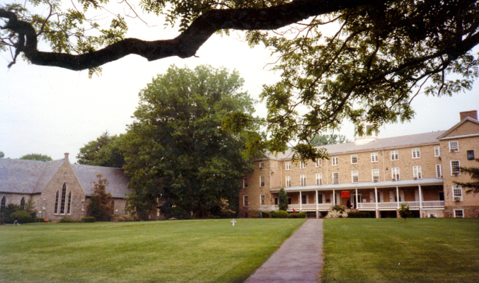 Haverford College Library and Founders Hall by Roger