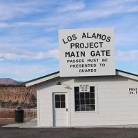 Main Gate, Los Alamos Laboratory, USNPS photo