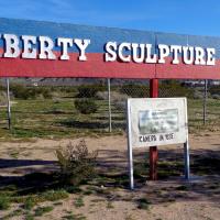 Entrance to Liberty Sculpture Park, Yermo, California