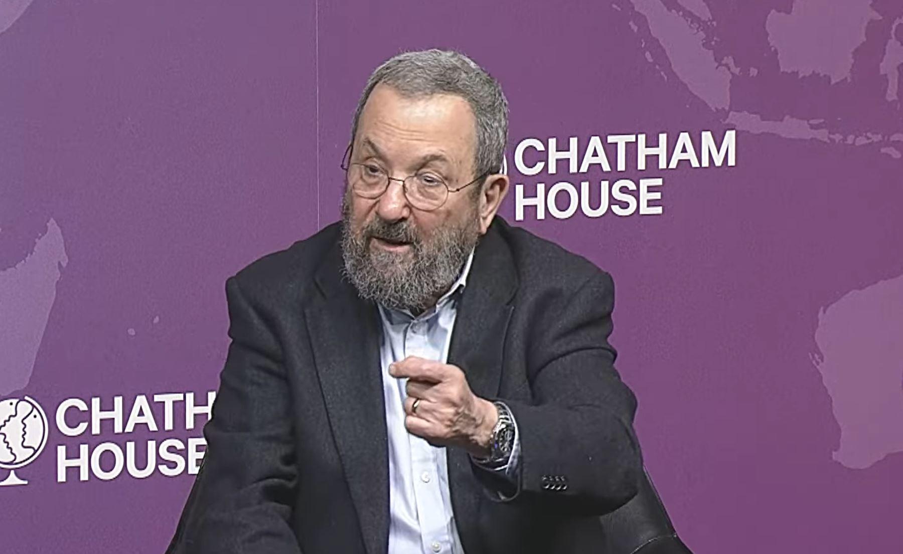 Ehud Barak Chatham House